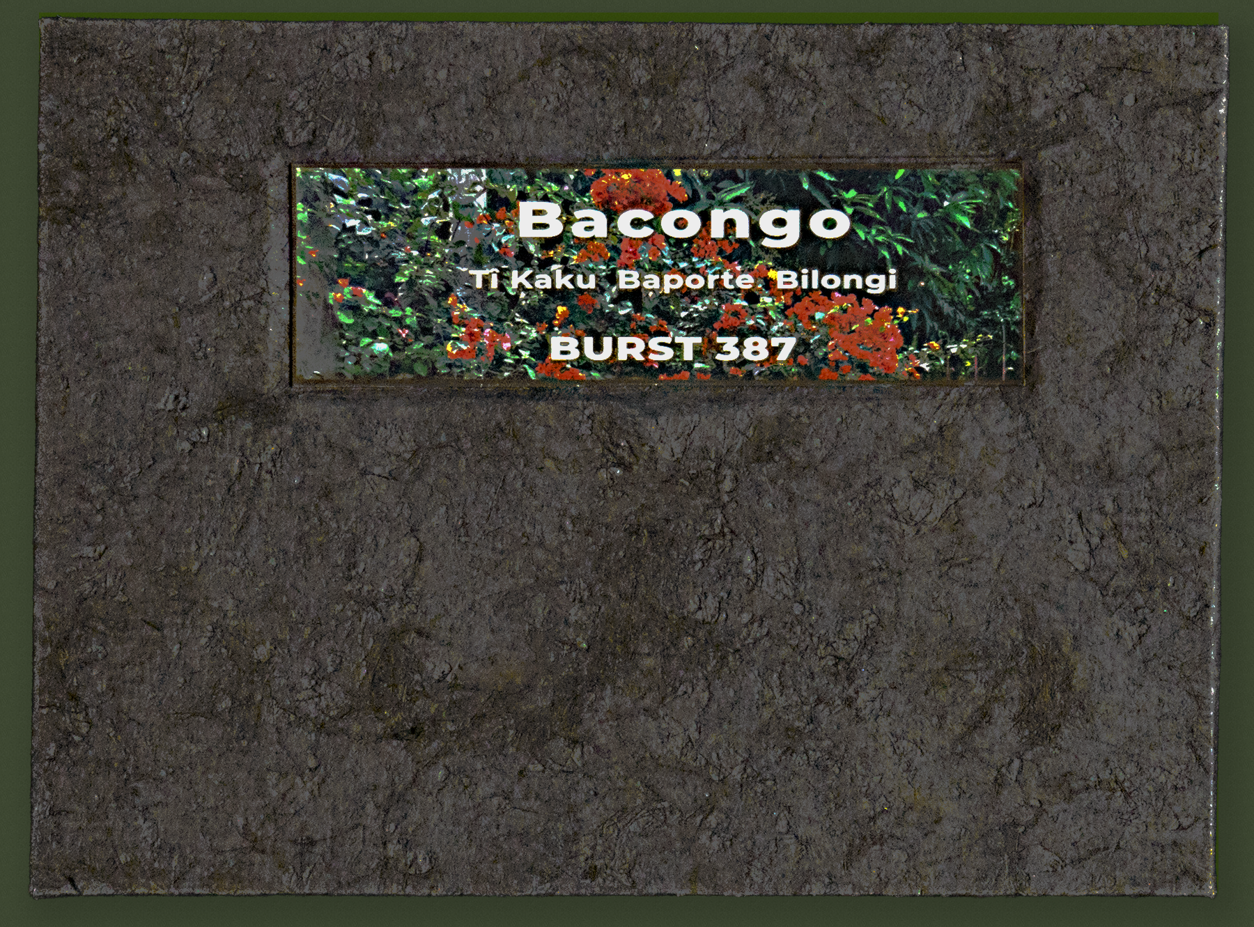 Bacongo Ti Kaku Baporte Bilongi an artist's book by BURST 387 cover